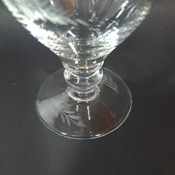 Electra Arcadia Iced Tea Footed Hand Blown Discontinued Glass Goblet Water Wine - Picture 9 of 13